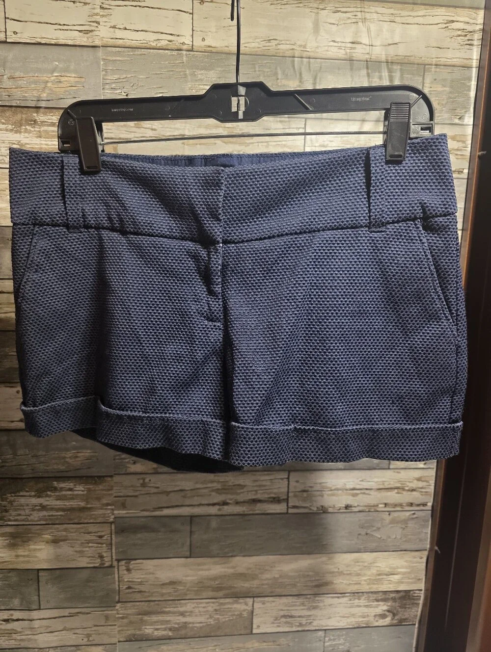 Maurices Navy Textured Knit Women's Shorts